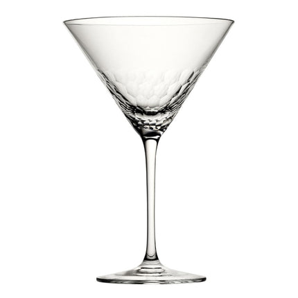 Martini Glasses 300ml Honeycomb Crystal Cut | Utopia Raffles (Set of 6)