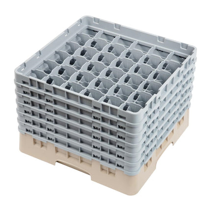 Dishwasher Rack with 36 Compartments | Cambro Camrack | Max Glass Height 29.8 cm