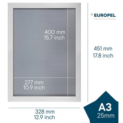 Snap Frame A3 Matte White 25mm | Europel 4