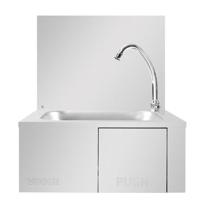 Hands-Free Knee-Operated Stainless Steel Sink | Vogue 2