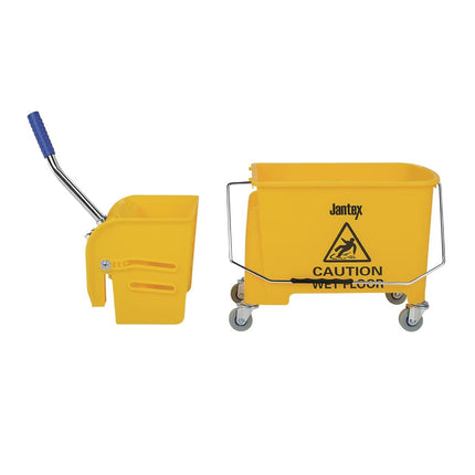 Kentucky Mop Bucket with Wringer Yellow 20L | Jantex 3