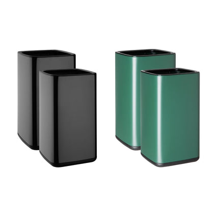 Square Waste Bin Titanium Black 10L | Bolero 5