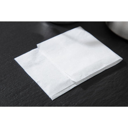 White 1-Ply Napkins 12x9cm | Pack of 6000 6
