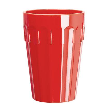 Olympia Kristallon Polycarbonate Tumblers 260 ml Red | Stackable