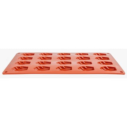 Mini Madeleine Silicone Baking Mold 20 Cavities | Pavoni Formaflex | 1.1cm Deep