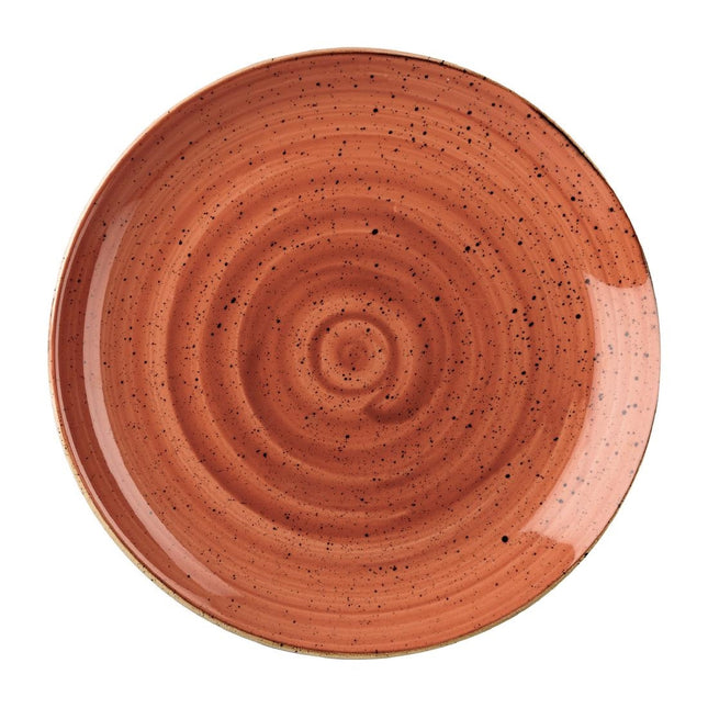 Churchill Stonecast Spiced Orange Evolve Coupe Plate 28.8cm