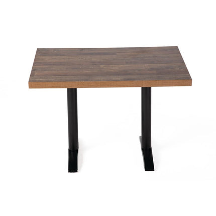 Pre-Drilled Rectangular Tabletop Urban Dark 1100x700 mm | Bolero 5