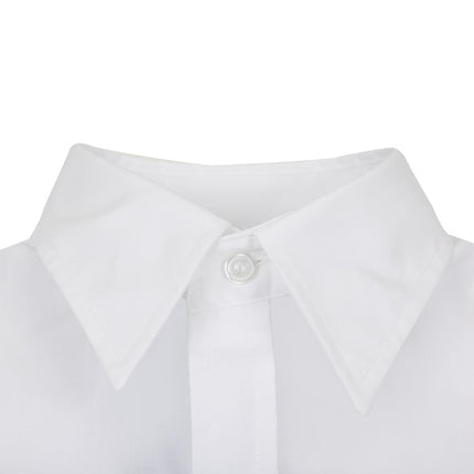 Unisex Long Sleeve White Shirt | Uniform Works Series 6