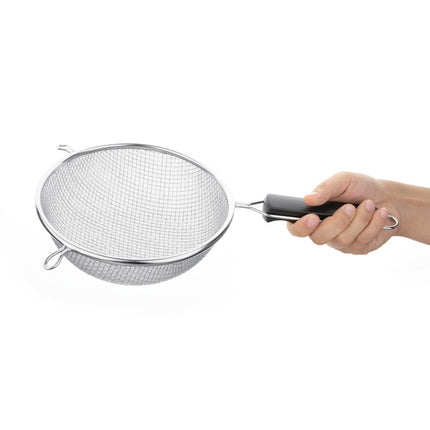 Heavy-Duty 180mm Sieve with Double Mesh and Wooden Handle | Vogue 2
