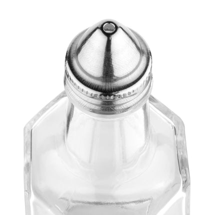 Glass Oil and Vinegar Bottle with Chrome Cap | Olympia 14.7cm 3