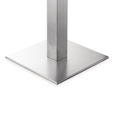Square Stainless Steel Table Leg for Werzalit Plus Tabletops | Bolero 5
