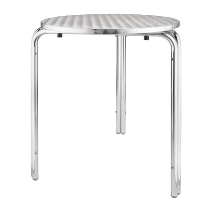 Round Stackable Stainless Steel Table 60cm | Bolero