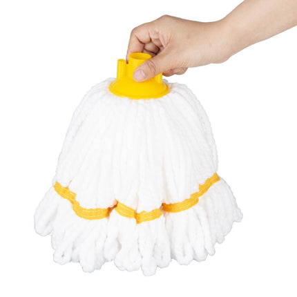 Microfiber Mop Head Yellow Stripe 150g | Jantex 3
