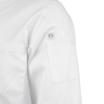 Unisex Durable Breathable Chef Jacket White L | Chef Works Le Mans 6