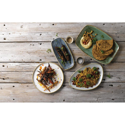 Stonecast Barley White Rimmed Plate 22cm | Churchill 8