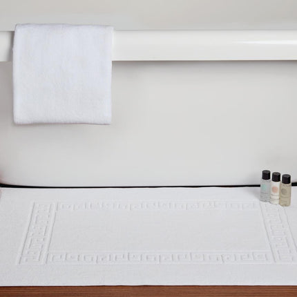 Comfort Nova White Cotton Bath Mat | Mitre 2