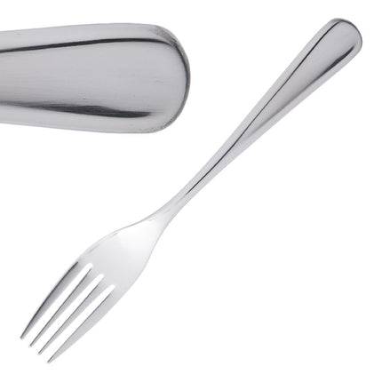 Dessert Forks | Olympia Roma | 12 pcs | 18/10 Polished Stainless Steel