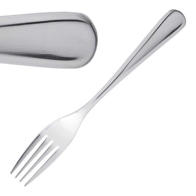 Dessert Forks | Olympia Roma | 12 pcs | 18/10 Polished Stainless Steel