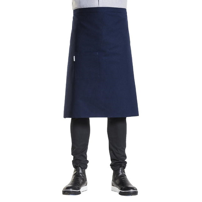 Chaud Devant Nordic Apron | Blue | Unisex | Size W90-L65 cm | 67% Polyester, 33% Cotton 2