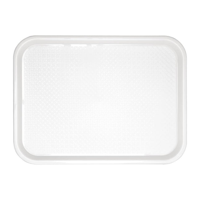 Polypropylene Non-Slip Tray White 34.5x26.5cm | Olympia Kristallon