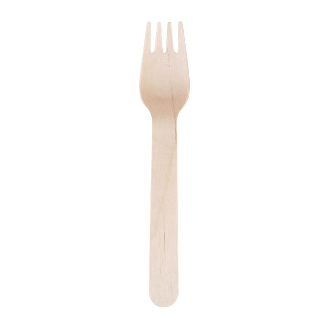 Compostable Biodegradable Wooden Forks 15.5cm | Fiesta 2