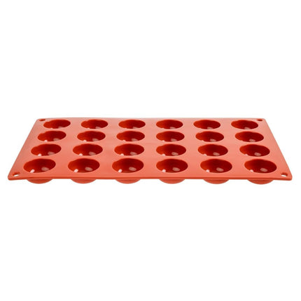 Pomponette Silicone Baking Mold 24 Cavities | Pavoni Formaflex | 1.6cm Deep