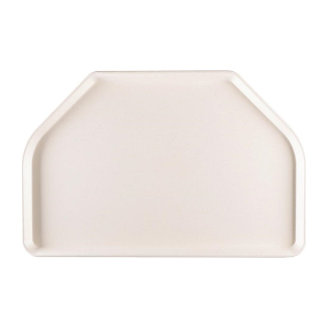 Heavy-Duty Grey Polyester Trapezium Serving Tray 50x32.5cm | Roltex