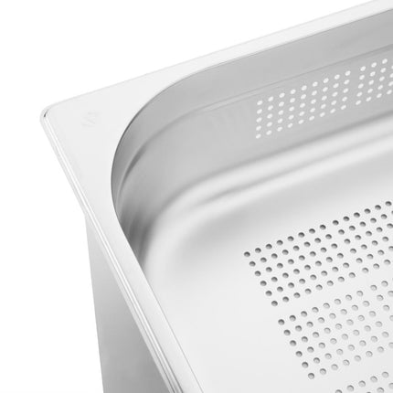 Perforated Stainless Steel GN 1/1 Pan 100mm | Vogue 6
