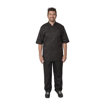 Montreal Cool Vent Black Short Sleeve Chef Jacket | Chef Works | Size M 7