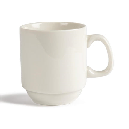 Stackable Ivory Mugs 285ml | Olympia | 12 Pieces 2
