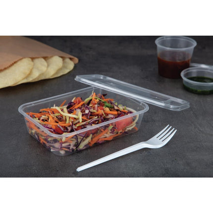 Recyclable Microwaveable Plastic Containers 50cl with Lids | Fiesta | 250 Pieces 6