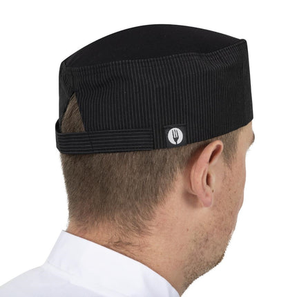 Cool Vent Chalk Stripe Beanie | Chef Works | Lightweight Poly-Cotton 10