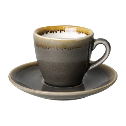 Kiln Grey Espresso Saucers 11.5 cm | Olympia | 6 Pieces 3