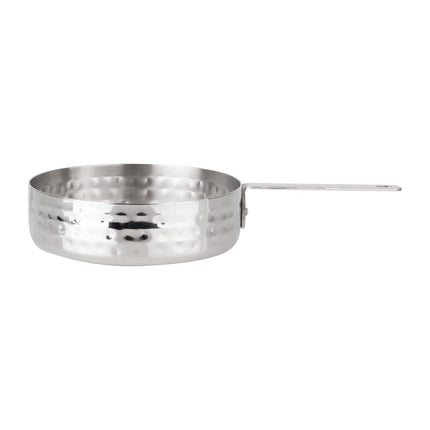 Mini Hammered Steel Table Presentation Saucepan 125mm | Olympia 3