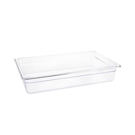 Polycarbonate 1/1 Gastronorm Container 100mm | Vogue | Transparent