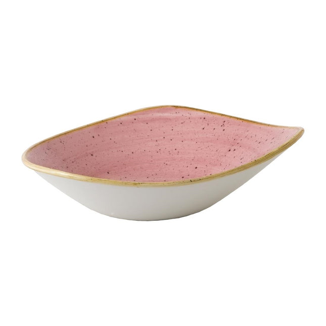 Triangle Bowls Petal Pink | Churchill Stonecast | 62cl