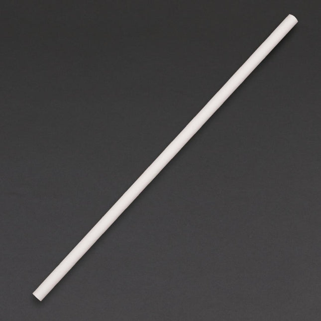 Compostable White Paper Straws | Fiesta | 250 Pieces