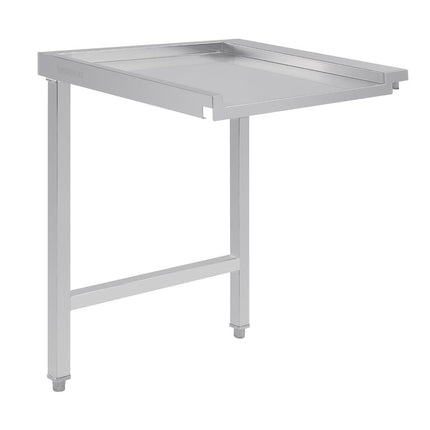 Right-Hand Stainless Steel Through Table 60cm | Vogue 2