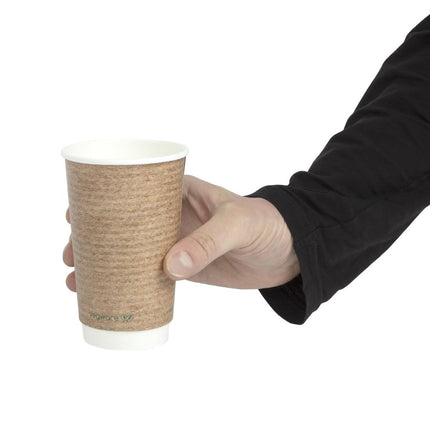Compostable Double-Walled Coffee Cups 455ml | Vegware 6