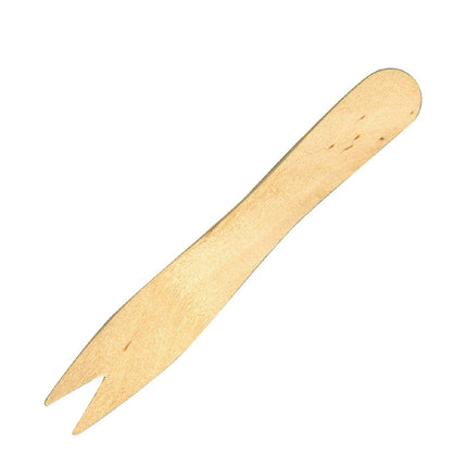 Compostable Wooden Fry Forks 9.5cm | Fiesta 3