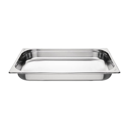 Stainless Steel Gastronorm Pan 65mm Deep | Nisbets Essentials | Set of 3 2