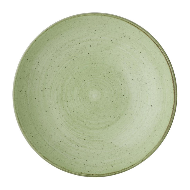 Stonecast Sage Green Hand-Painted Coupe Bowl 182mm | Churchill