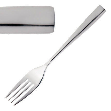 Dessert Forks | Olympia Torino | 12 pcs | 18/10 High-Gloss Stainless Steel