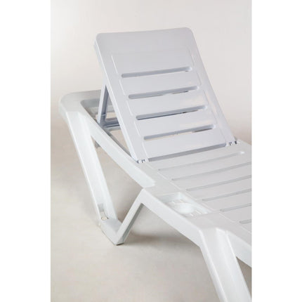 Resol White Adjustable Reclining Chairs Set of 4 4