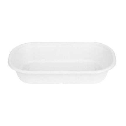Compostable Bagasse Oval Container 850ml | Fiesta