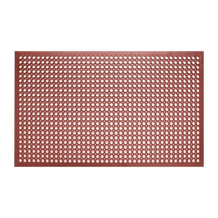 Rubber Anti-Fatigue Mat Red 1500x900mm | Jantex