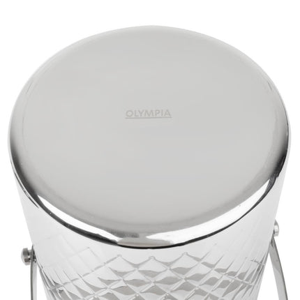 Olympia Geo Double-Walled Stainless Steel Ice Bucket 2L 8
