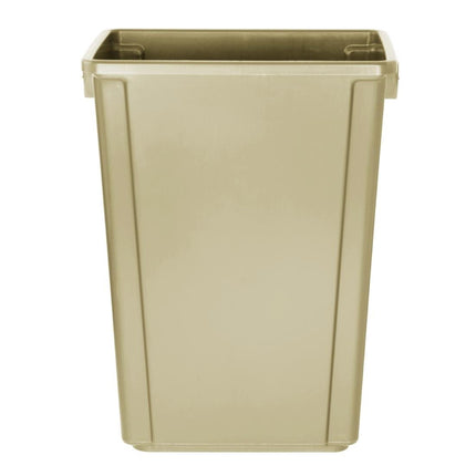 Slim Waste Bin 60L Beige | Jantex