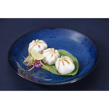 Midnight Blue Reactive Glaze Plate 205mm | Olympia Luna | Earthenware 2