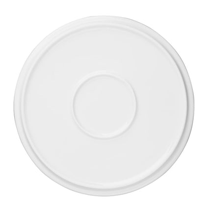 White Porcelain Flat Round Plate | Olympia | 210mm 5